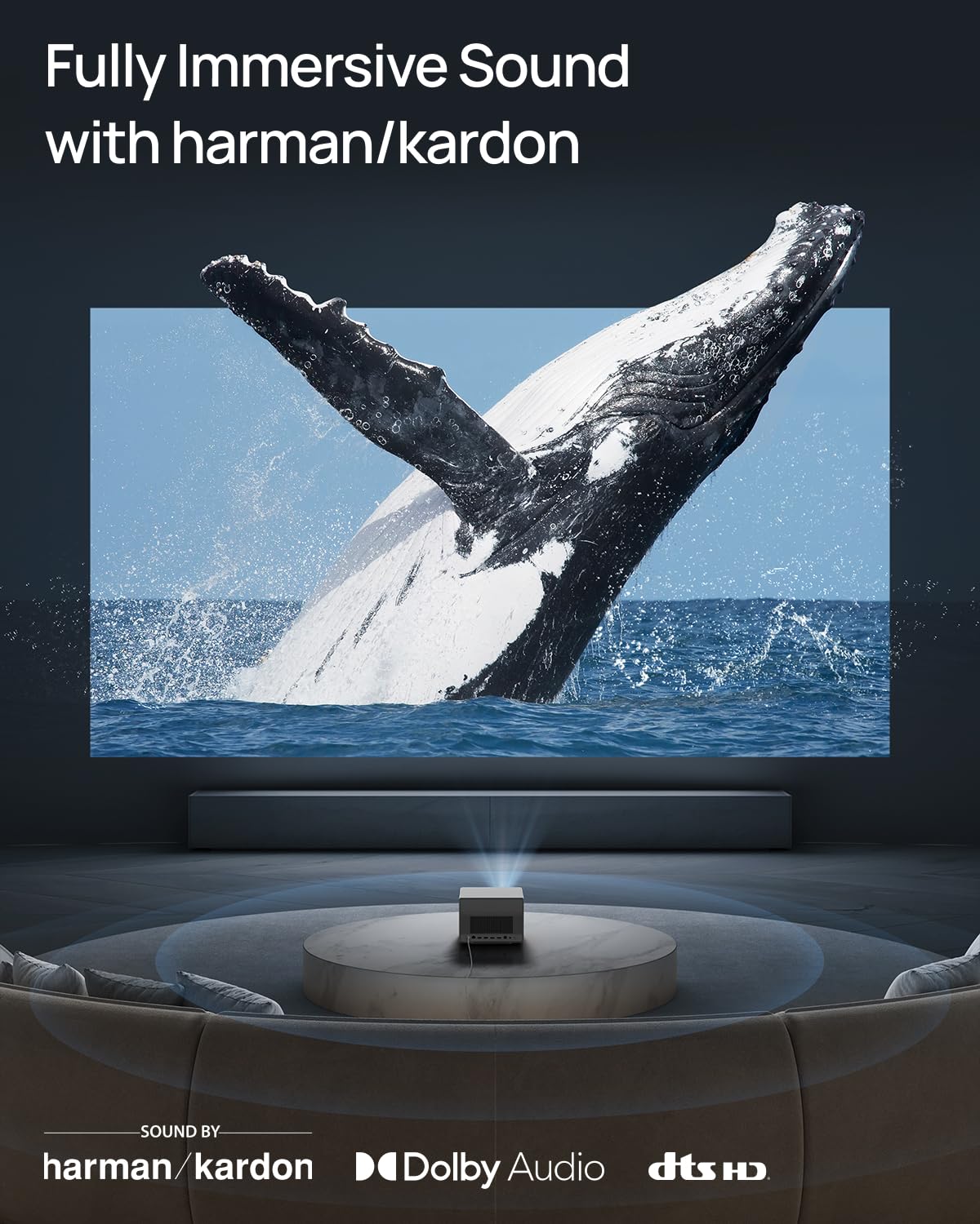 XGIMI HORIZON Ultra 4K Projector - 100" + Dolby Vision, 2300 Lumens, Android TV 11, Harman Kardon Audio