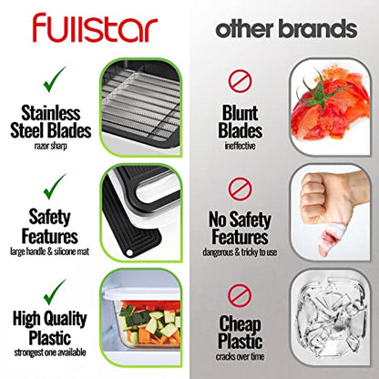 Fullstar Vegetable Chopper - 3-in-1 Pro Food Cutter with Container