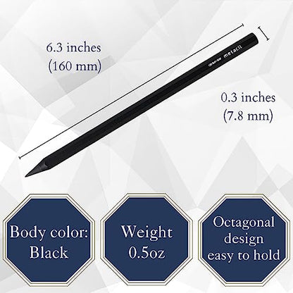 SUN-STAR Stylish Metal Pencil - Metacil for Drawing & Sketching, Non-Sharpening, Black